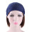 Women's Black Stretchy Solid Headband with Rhinestones 6