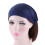 Women's Black Stretchy Solid Headband with Rhinestones 7