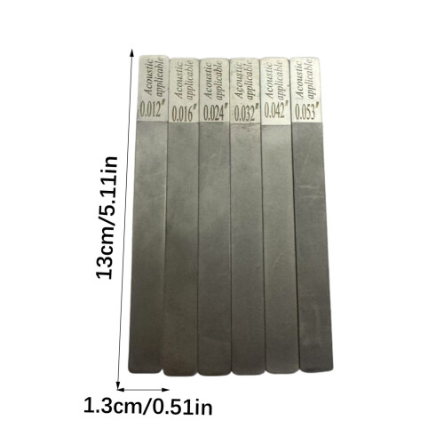 Guitar Nut File Set Stainless Steel Multiple Sizes 2