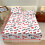 King Size Sheet Set 3-Piece Red White Heart Pattern 6