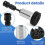 Silver Wheel Hub Rust Removal Kit with 5 Grinding Discs and 3