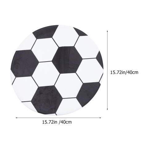Ronde voetbalmat van polyester, 40x40 cm 1