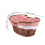 Portable Picnic Basket Wicker Brown Red Checkered 1 Pc 2
