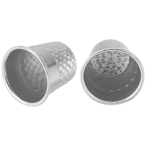 Sewing Thimble Finger Protector, 30 Pcs Metal Finger Shield Ring for Hand Sewing,  Accessories DIY Sewing Tools 2