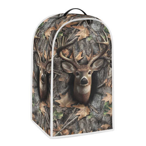 Blender Cover with Deer Forest Scene Art Print 1 Set 1
