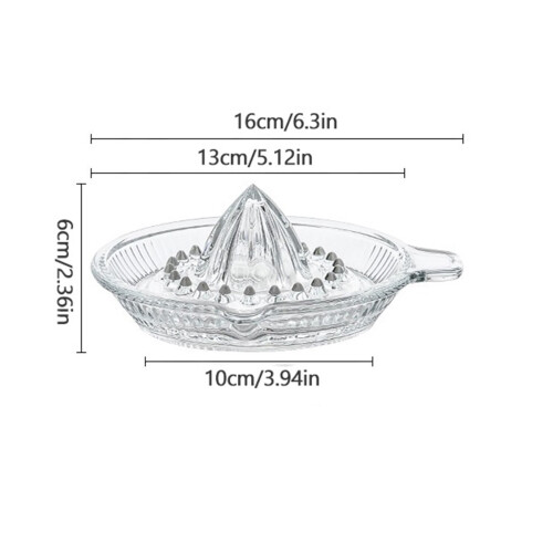 Lemon Juicer Manual Orange Squeezer Glass 1 Piece 1