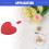 Stainless Steel Heart Mirror with PU Leather Case Dark Red 2