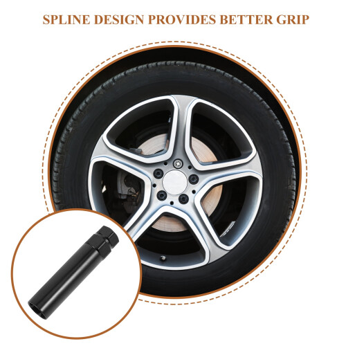 Wrench Socket Wheel Lug Nuts Socket 21mm Impact Socket 3/4 Drive Impact Lug Nut Socket Black 1
