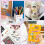 Japanese Sticker Book Retro Comic 45 Pieces 5