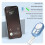 Bluetooth Camera Remote Control, Phone Front/Rear Camera Flip Shutter, Zoom in/Out, Switch for Photo/Video 6