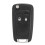 Chevrolet Car Key Shell Replacement 2-Button Folding 5