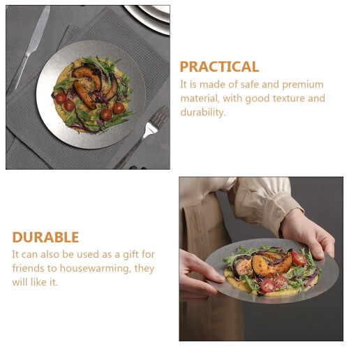 Square 20x20cm Plate 1Set for and Easy to Clean Use 1