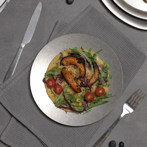 Square 20x20cm Plate 1Set for and Easy to Clean Use 2