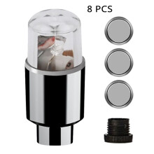 Luces para Tapas de Válvulas de Neumáticos Luces para Neumáticos de Automóviles Tapas de Válvulas de Aire con Luces para Motocicletas Bicicletas