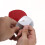 Stainless Steel Heart Mirror with PU Leather Case Dark Red 7