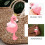 Flamingo Plüschtier, weich, kurz, 21 cm 3