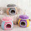 Mushroom Cat Bed Plush Cave with Removable Cushion 5