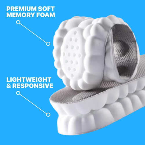 ζευγάρια πάτοι 4D Memory Foam Cloud Cushioning, αναπνεύσιμοι πάτοι παπουτσιών από μαλακό αφρό 2
