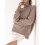 Women's Turtleneck Sweater Chunky Knit Pullover 2
