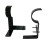 Fast Fit Single Curtain Rod Brackets No Drill Required 7