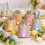 Rabbit-shaped reusable drawstring snack bag Easter gift 5