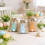 Rabbit-shaped reusable drawstring snack bag Easter gift 7