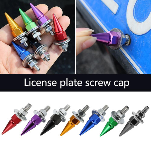 M6 Threaded Tip Screws for CNC Car Styling License Plate 1