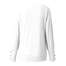 Women's V-Neck Long Sleeve Knit Sweater Lightweight