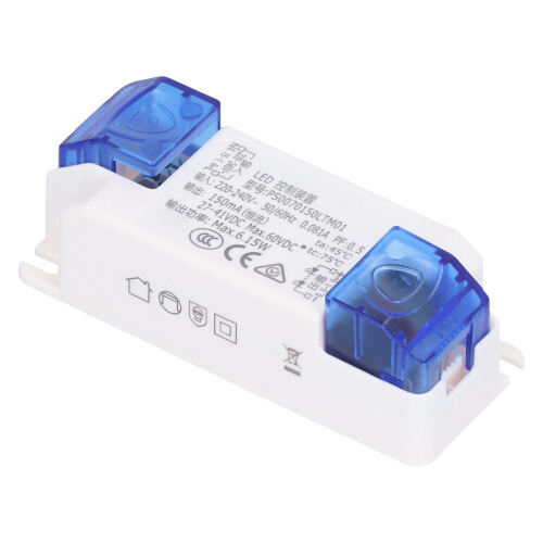 Transformateur LED à intensité variable, boîtier haute résistance pour une protection optimale, compatible avec divers systèmes d'éclairage, 1