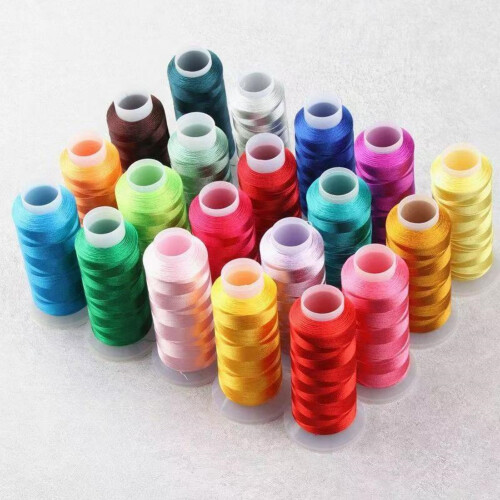 DIY Handcrafted Ice Silk Fringe Thread Specifications: 150D/2-ply, 0.2mm Diameter, 1900m/Roll, Light Grey 2