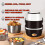 Ηλεκτρικό θερμαινόμενο Bento Box 3 στρώσεων (2L, 110V/200W) με μπολ, καπάκια, δοσομετρικό 8