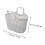 BESTONZON 2Pcs Hollow Plastic Bathroom Basket with Ergonomic Handle for Storage Use 2