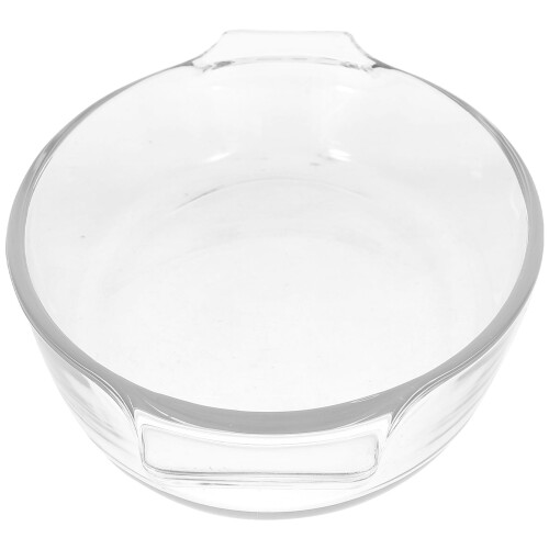 Glass Deep Pie Plate with Handles for Baking and Roasting 2