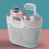 BESTONZON 2Pcs Hollow Plastic Bathroom Basket with Ergonomic Handle for Storage Use 3