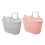 BESTONZON 2Pcs Hollow Plastic Bathroom Basket with Ergonomic Handle for Storage Use 5