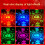 LED RGB E27 Auto - Rotating Lamp Projector for Festive Occasions with ABS Material 6