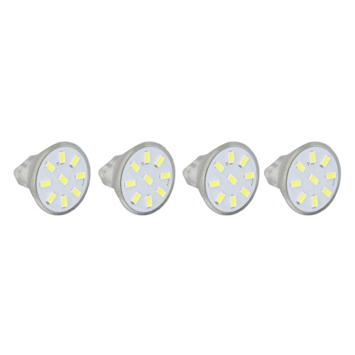 Πακέτο 4 λαμπτήρων αλογόνου MR11LED αντικατάστασης, ψυχρού λευκού με εξοικονόμηση 2