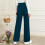 Women's Wide Leg Palazzo Pants Elastic Waist Drawstring 5