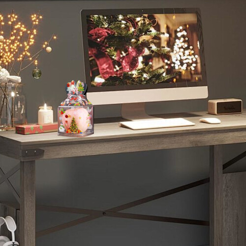 Weihnachtsgeschenkbox, transparenter Bonbonbehälter, 1 Stück 2