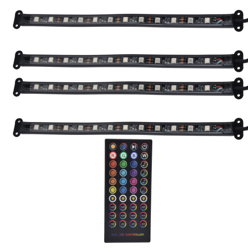 Radiant Rhythm, bandes LED réactives au son, éclairage contrôlé par Bluetooth, éclairage d'ambiance multicolore pour voiture, éclairage 1