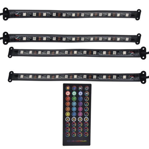Radiant Rhythm, bandes LED réactives au son, éclairage contrôlé par Bluetooth, éclairage d'ambiance multicolore pour voiture, éclairage 2