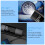 Portable Tire Inflator 150 PSI 6000mAh with LED Light 6