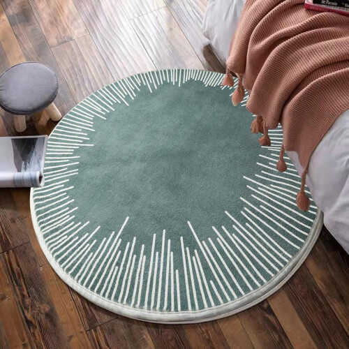 Στρογγυλό χαλί Boho Rug2Ft – Πλενόμενο, αντιολισθητικό, μαλακό και ελαφρύ. Ιδανικό για 1