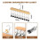 Closet Organizer Solid Wood Hanger with 10 Clips 2