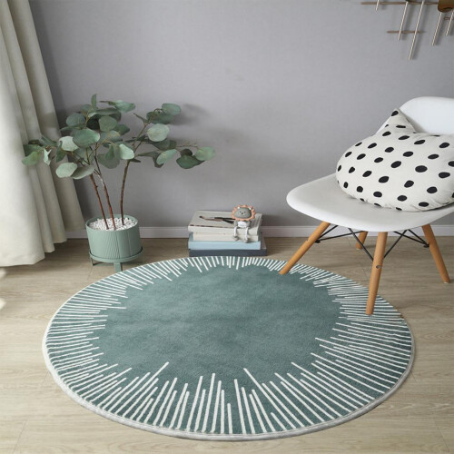 Στρογγυλό χαλί Boho Rug2Ft – Πλενόμενο, αντιολισθητικό, μαλακό και ελαφρύ. Ιδανικό για 2