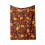 Φθινοπωρινή Κουβέρτα, Κόκκινη Καφέ Κουβέρτα Φθινοπωρινής Κολοκύθας με Φύλλα 2