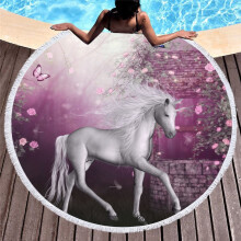 Microfiber Bath Towel Round 150cm No Static No Lint
