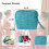 Velvet Jewelry Case Portable Foldable with Compartments 4