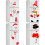 Christmas Snowman Refrigerator Magnets Set 12pcs 5