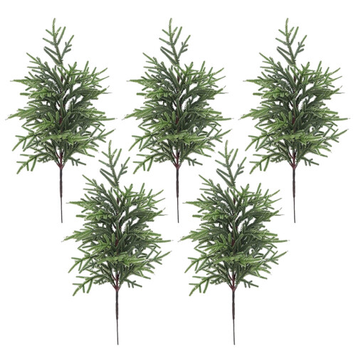PreLit Pine Branches for Vase 5 Pcs 2